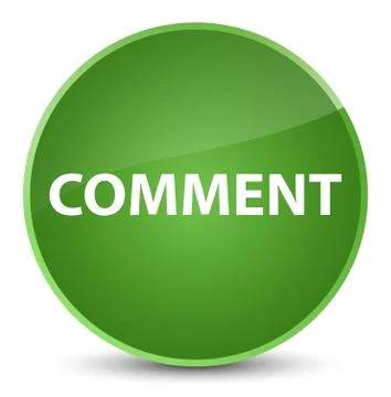 Comment elegant soft green round button Stock Illustration