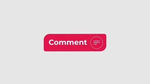 Comment enable interactive flat button with click animation Stock Footage 332272203