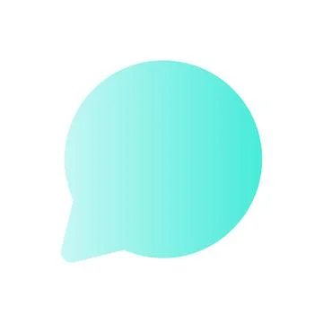 Comment flat gradient color ui icon Illustrazione stock