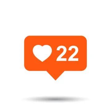 Like, comment, follower icon. Flat vector illustration with speech bubble on  Stock Illustration