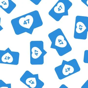 Like, comment, follower seamless pattern background. Business flat vector ill イラスト素材