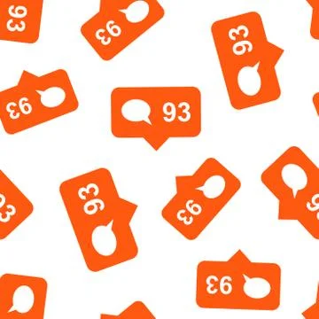 Like, comment, follower seamless pattern background. Business flat vector ill イラスト素材