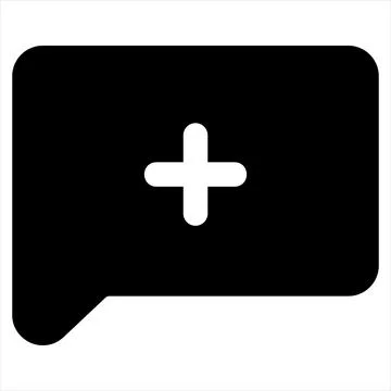 Comment glyph icon vector illustration isolated on white background Stock Illustration