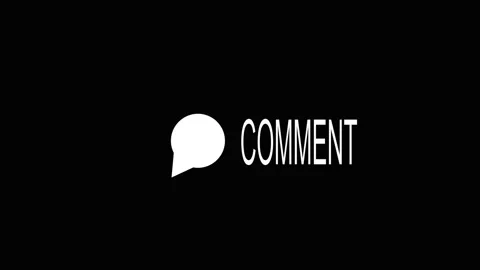 Comment icon animation with white speech bubble. Comment icon social media .. Stock Footage 337618201