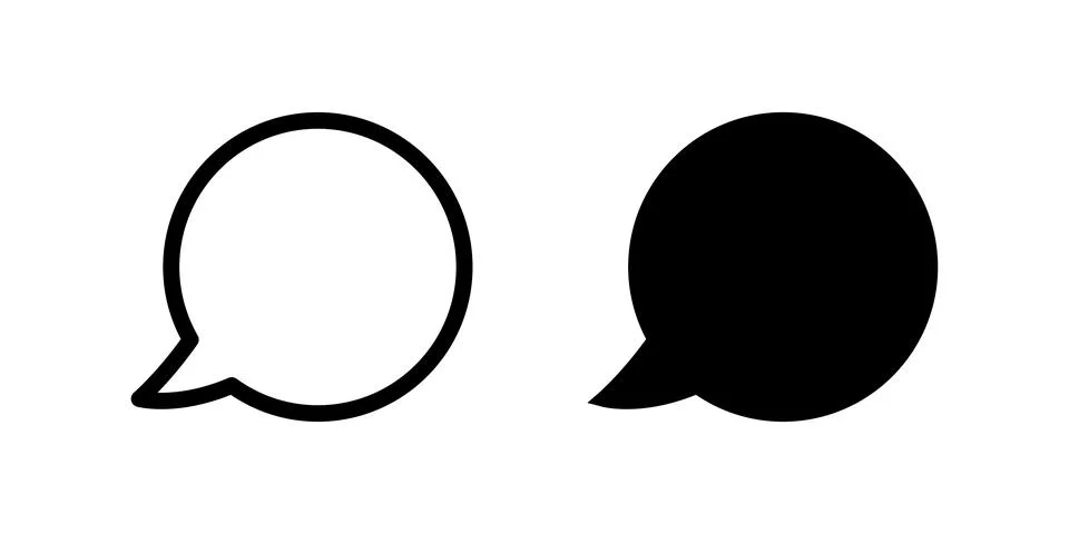 Comment icon. Chat bubble vector illustration. Message symbol. Talking, spe.. 스톡 일러스트