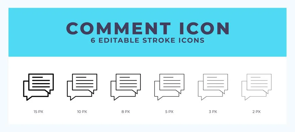 Comment icon. Editable stroke line icon vector illustration. 스톡 일러스트
