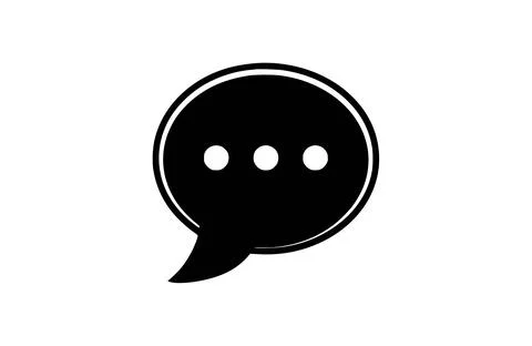 Comment icon flat vector illustration. Stock Illustration