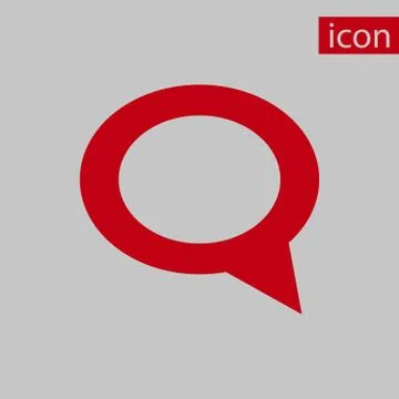 Comment icon stock vector illustration flat design Stock Illustration