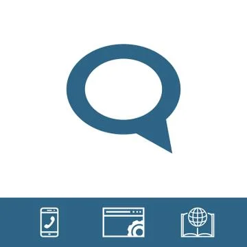 Comment icon stock vector illustration flat design イラスト素材