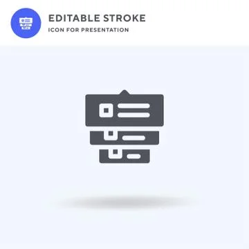 Comment icon vector, filled flat sign, solid pictogram isolated on white, log 스톡 일러스트