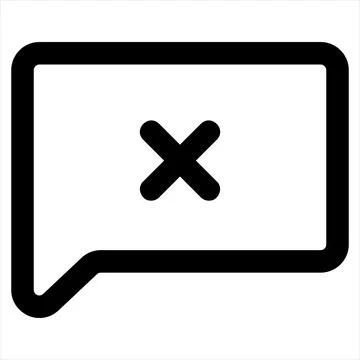 Comment line icon vector illustration isolated on white background Stock Illustration