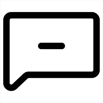 Comment line icon vector illustration isolated on white background 스톡 일러스트