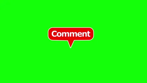 Comment Message Bubble Animation on Green Screen 库存影片 334361944