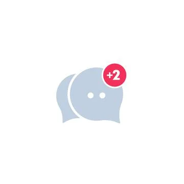Comment, new reply icon Illustrazione stock