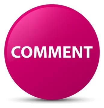 Comment pink round button Stock Illustration