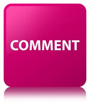 Comment pink square button Stock Illustration