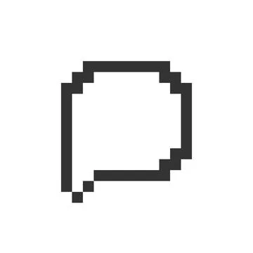 Comment pixelated ui icon Illustration