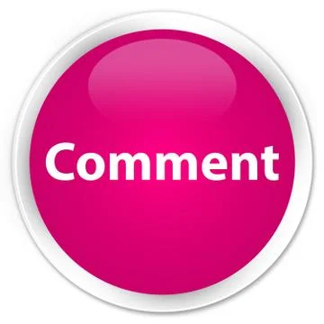 Comment premium pink round button Stock Illustration