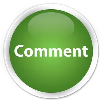 Comment premium soft green round button Stock Illustration