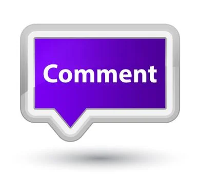 Comment prime purple banner button Stock Illustration