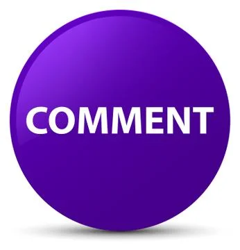 Comment purple round button Stock Illustration