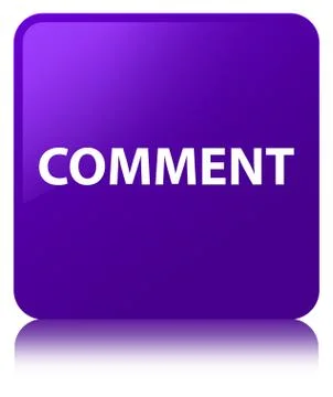 Comment purple square button Stock Illustration