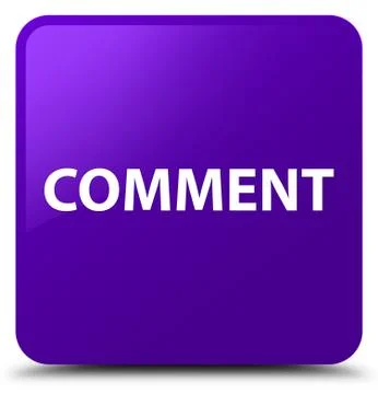 Comment purple square button Stock Illustration