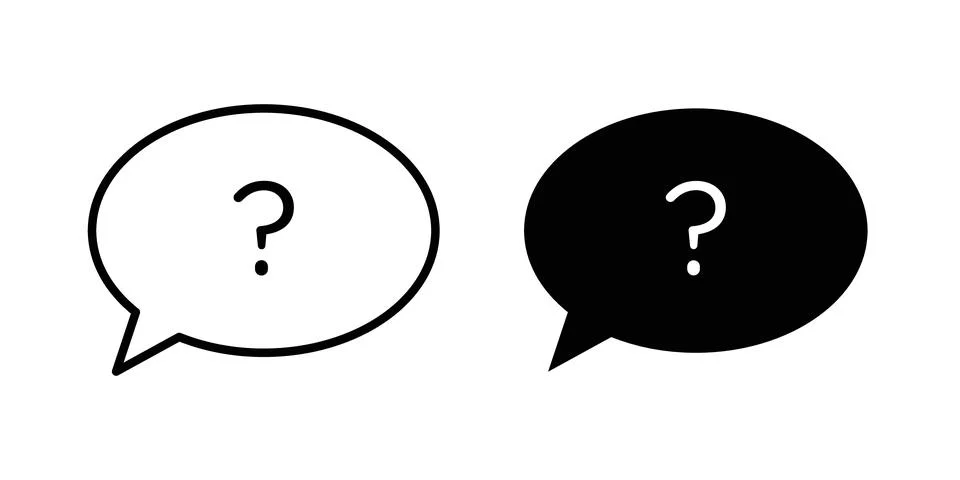 Comment question icon vector editable eps10 스톡 일러스트