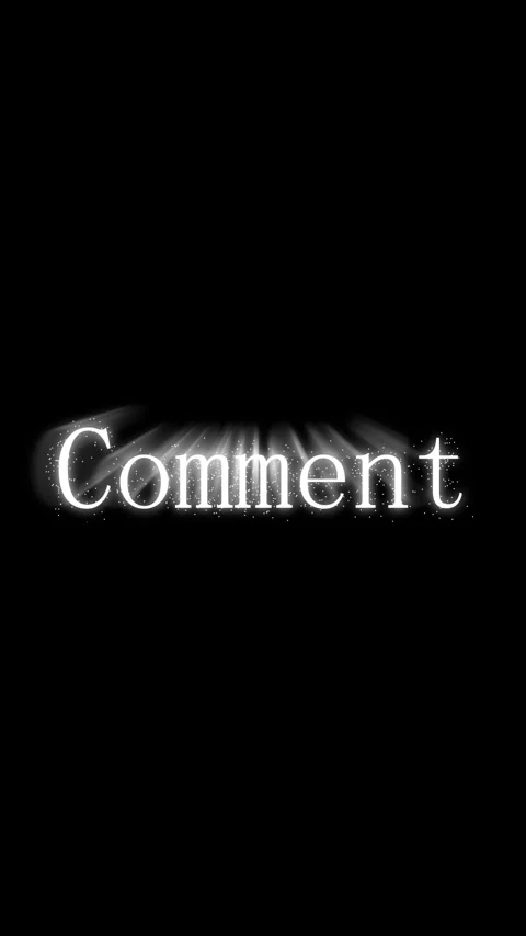 Comment section transition animation vertical video sparkling text effect s.. Stock Footage 344282431