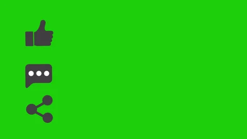 Like Comment Share Subscribe Animation with Green Screen for Engage with Social Stock Footage 317050434