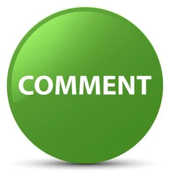 Comment soft green round button イラスト素材