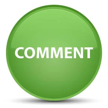 Comment special soft green round button イラスト素材