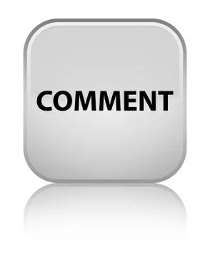 Comment special white square button イラスト素材