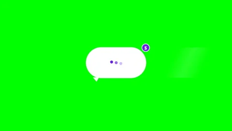 Comment Speech Bubble Pop Up Green Screen 스톡 동영상 345710171