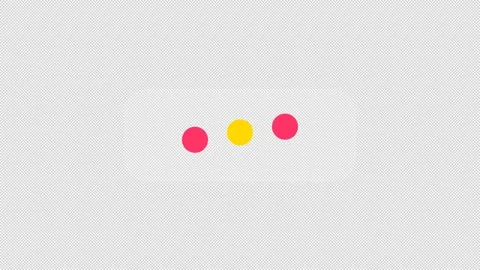 Comment Speech Bubble With Typing Indicator Transparent Overlay Animation Stock-Footage 346156563