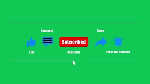 Like, Comment, subscribe, share and press the bell icon animation 스톡 동영상 281345844