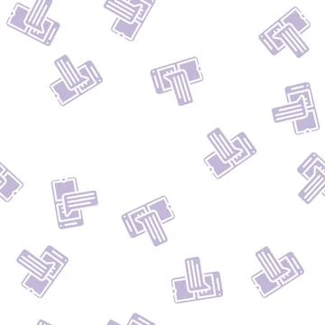 Comment testimonial glyph vector seamless pattern 스톡 일러스트