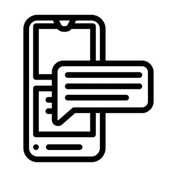 Comment testimonial line icon vector illustration Stock Illustration