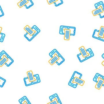 Comment testimonial vector seamless pattern Stock Illustration
