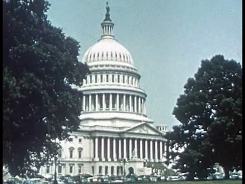 A commentary on textile mills in the 1950s, as a impetus to a stronger more Stock Footage 75769876