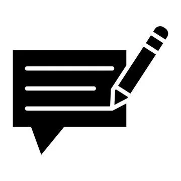 Commentary Vector Icon Design Illustration Ilustración de archivo
