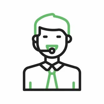 Commentator icon vector image. Stock-Illustration