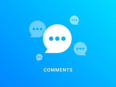 Comments background vector concept Stock Illustration