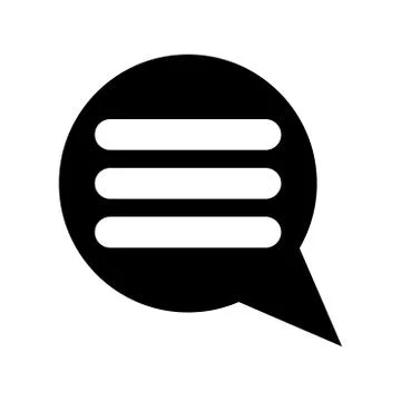 Comments black color icon . Stock Illustration