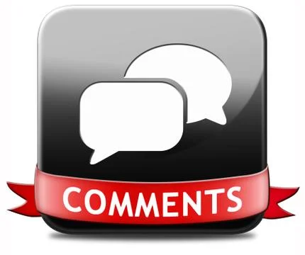 Comments button 스톡 일러스트