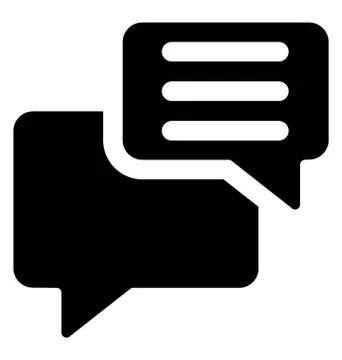 Comments Chat Bubble Stock Illustration