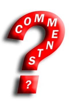 Comments Concept Embedded In A Question Mark Stock Illustration