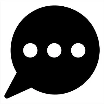 Comments glyph icon vector illustration isolated on white background Stock Illustration