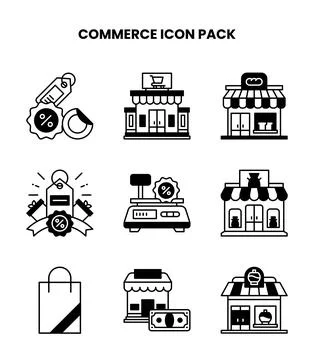 Commerce DuoTone UI Icons Pack Ilustración de archivo