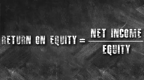 Commerce formulas displayed on digital frame. Stock Photos